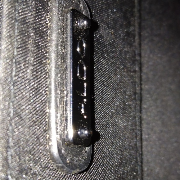 Aldo women's black faux leather envelope size with long chain purse - Picture 10 of 16